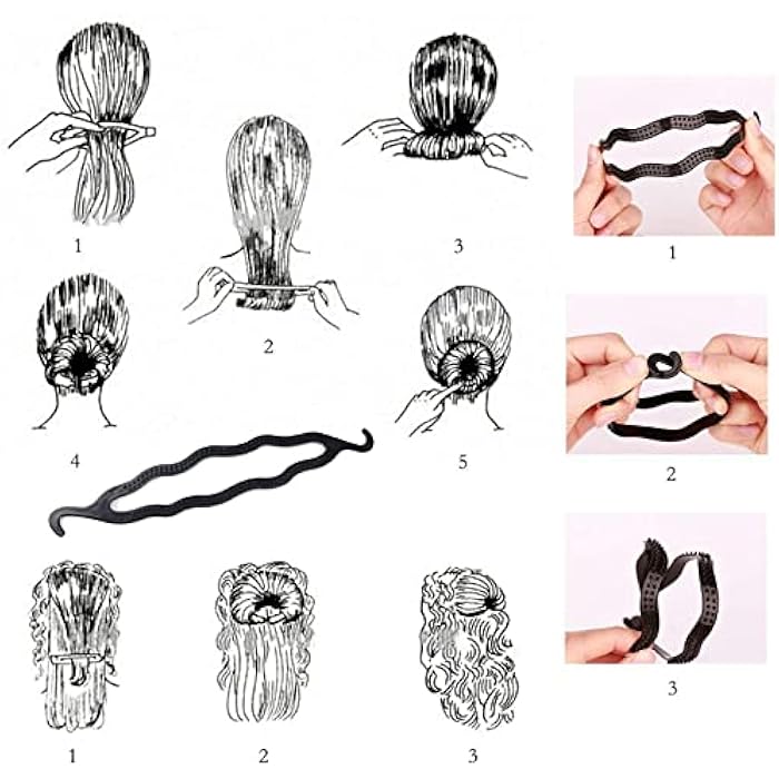 OnePlus PSADKID Hair Braiding Tools Hair Loop Styling Tools French Braiding Tools Hair Pull-Through Tools DIY Hair Styling Tools Hair Braiding Tools for Women and Girls (Pack of 6 ) - Image 4